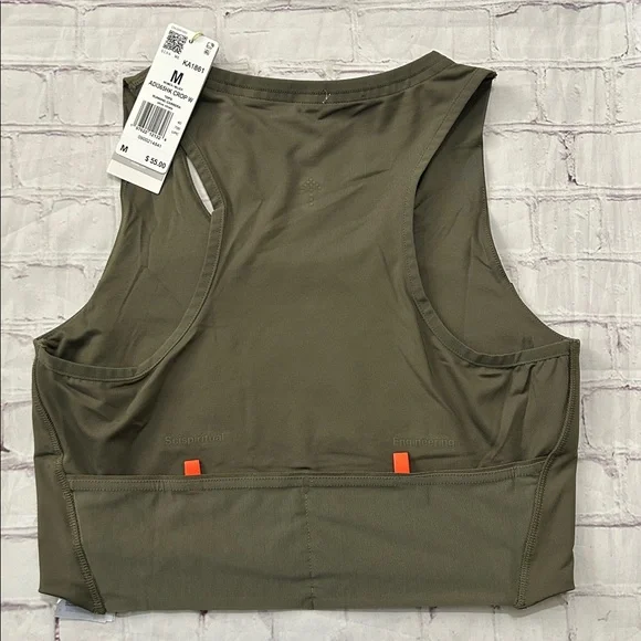 Adidas Women’s NWT ADI365 Hermanos Koumori Running Crop Tank Top Medium Pockets - Picture 8 of 9
